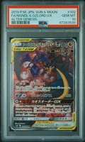 2019 Pokemon Japanese Sun & Moon Alter Genesis Fa / Ngndl.& Gzlord.gx Alter Genesis #102 PSA 10