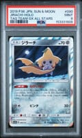 2019 Pokemon Japanese Sun & Moon Tag Team Gx All Stars Jirachi-Holo #090 PSA 9