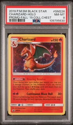 2019 Pokemon Sm Black Star Promo Charizard-Holo Fall 2019 Collector Chest #SM226 PSA 8