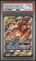 2019 Pokemon Sm Black Star Promo Fa / Rshrm. & Chrzrd.gx Promo-Figure Collection #SM201 PSA 7