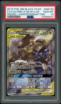 2019 Pokemon Sm Black Star Promo Fa/lucario & Mlmtl.gx Promo-Pwr.prtnrshp.tins #SM192 PSA 10