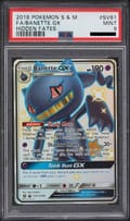 2019 Pokemon Sun & Moon: Hidden Fates Banette GX Shiny Vault: Full Art #SV61 PSA 9