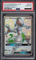 2019 Pokemon Sun & Moon: Hidden Fates Mewtwo GX Shiny Vault: Full Art #SV59 PSA 10