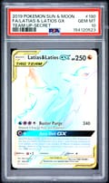 2019 Pokemon Sun & Moon Team Up Full Art / Latias & Latios Gx Secret #190 PSA 10