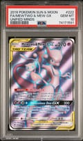 2019 Pokemon Sun & Moon Unified Minds Fa/Mewtwo & Mew Gx Unified Minds #222 PSA 10