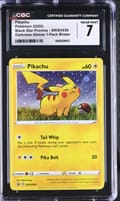 2020 Pokemon Black Star Promos Pikachu Darkness Ablaze 1-Pack Blister #SWSH039 CGC 7