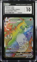 2020 Pokemon Champion's Path 074/073 Charizard VMAX Rainbow Rare Holo