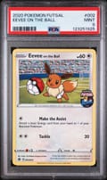 2020 Pokemon Futsal Eevee on the Ball #002 PSA 9