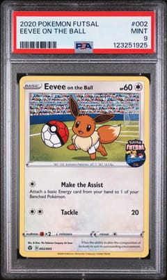 2020 Pokemon Futsal Eevee on the Ball #002 PSA 9