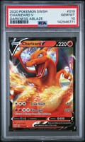 2020 Pokemon Sword & Shield Darkness Ablaze Charizard V #019 PSA 10