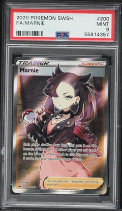 2020 Pokemon Sword & Shield Fa / Marnie #200 PSA 9