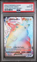 2020 Pokemon Sword & Shield VIVID Voltage Full Art / Pikachu Vmax Secret #188 PSA 10