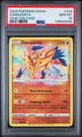 2020 Pokemon Sword & Shield VIVID Voltage Zamazenta VIVID Voltage #102 PSA 10