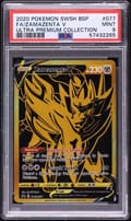 2020 Pokemon Swsh Black Star Promo Fa / Zamazenta V Ultra Premium Collection #077 PSA 9