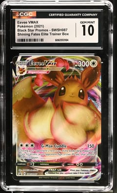 2021 Black Star Promos Eevee VMAX Shining Fates Elite Trainer Box #SWSH087 CGC GM10