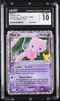 2021 Celebrations - Classic Coll. Mew ex EX Legend Maker Holo #88/92 CGC GM10