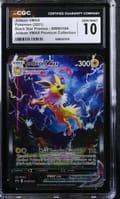 2021 Pokemon Black Star Promos - Sword & Shield Jolteon VMAX Jolteon VMAX Premium Collection (Holo) #SWSH184 CGC 10