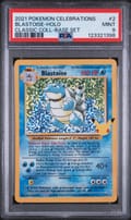 2021 Pokemon Celebrations Classic Collection Blastoise-Holo Classic Coll-Base Set #2 PSA 9
