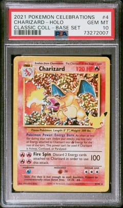 2021 Pokemon Celebrations Classic Collection Charizard-Holo #4 PSA 10