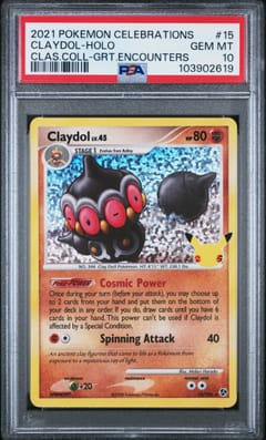 2021 Pokemon Celebrations Classic Collection Claydol-Holo Clas.coll-Grt.encounters #15 PSA 10