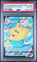 2021 Pokemon Celebrations Flying Pikachu Vmax Full Art #007 PSA 10