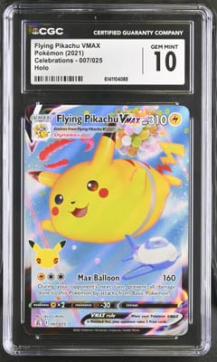 2021 Pokemon Celebrations Flying Pikachu VMAX Holo #007/025 CGC 10