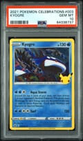2021 Pokemon Celebrations Kyogre #003 PSA 10