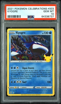 2021 Pokemon Celebrations Kyogre #003 PSA 10