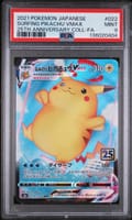 2021 Pokemon Japanese 25th Anniversary Collection Full Art / Surfing Pikachu Vmax #022 PSA 9