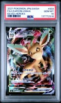 2021 Pokemon Japanese Sword & Shield Eevee Heroes Fa / Leafeon Vmax Eevee Heroes #003 PSA 10