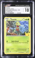 2021 Pokemon McDonald's Collection 2021 Treecko Confetti Holo #3/25 CGC 10