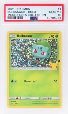 2021 Pokemon Mcdonald's Collection Bulbasaur-Holo #1 PSA 10