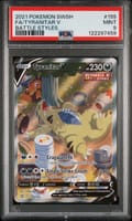2021 Pokemon Sword & Shield Battle Styles Full Art / Tyranitar V #155 PSA 9