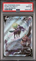 2021 Pokemon Sword & Shield Chilling Reign Fa / Sr Calyrex V Chilling Reign #172 PSA 10