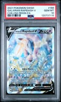 2021 Pokemon Sword & Shield Chilling Reign Full Art / Galarian Rapidash V #168 PSA 10