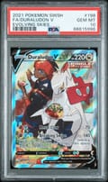 2021 Pokemon Sword & Shield Evolving Skies Fa / Duraludon V Evolving Skies #198 PSA 10