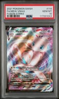 2021 Pokemon Sword & Shield Fusion Strike Full Art / Mew Vmax #114 PSA 10