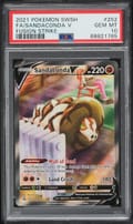 2021 Pokemon Sword & Shield Fusion Strike Full Art / Sandaconda V #252 PSA 10