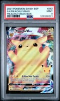 2021 Pokemon Swsh Black Star Promo Fa/Pikachu Vmax Pikachu Vmax Box #062 PSA 9