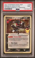 2021 Pokemon Swsh Black Star Promo Greninja-Gold Star Celebrations Elite Trainer Box #144 PSA 9