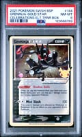 2021 Pokemon Swsh Black Star Promo Greninja-Gold Star Celebrations Elite Trainer Box #144 PSA 8