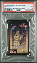 2022 Domino's X Pokemon Halloween Hologram Art Mimikyu PSA 7