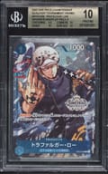 2022 One Piece Championship Qualifier Tournament Promo Trafalgar Law (Winner/Runner-Up Prize) P #ST03-008 BGS 10  Pristine