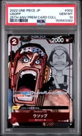 2022 One Piece Japanese 25th Anniversary Premium Card Collection Usopp #002 PSA 10