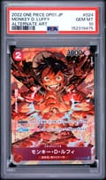 2022 One Piece Japanese Op01-Romance Dawn Monkey D. Luffy Alternate Art #024 PSA 10