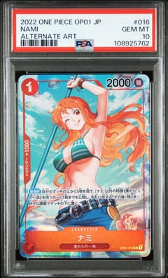 2022 One Piece Japanese Op01-Romance Dawn Nami Alternate Art #016 PSA 10