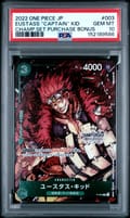 2022 One Piece Japanese Promos Eustass "Captain" Kid Championship Set 2022 Purchase Bonus #003 PSA 10