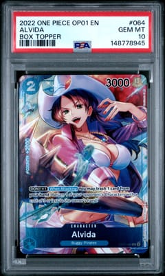 2022 One Piece Op01-Romance Dawn Alvida Box Topper #064 PSA 10