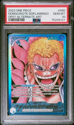 2022 One Piece Op01-Romance Dawn Donquixote Doflamingo Alternate Art #060 PSA 10