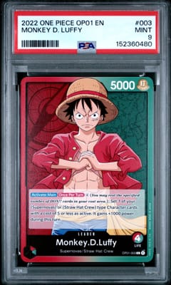 2022 One Piece Op01-Romance Dawn Monkey D. Luffy #003 PSA 9